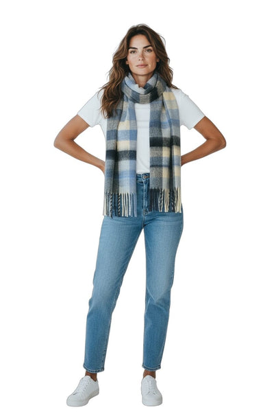 BLUE BLANKET SCARF Scarf Prenelove 