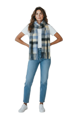 BLUE BLANKET SCARF Scarf Prenelove 