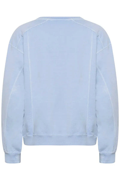 BLUE COTTON CREW NECK SWEATER Sweater CREAM 
