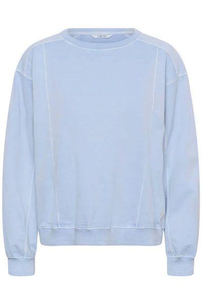 BLUE COTTON CREW NECK SWEATER Sweater CREAM 