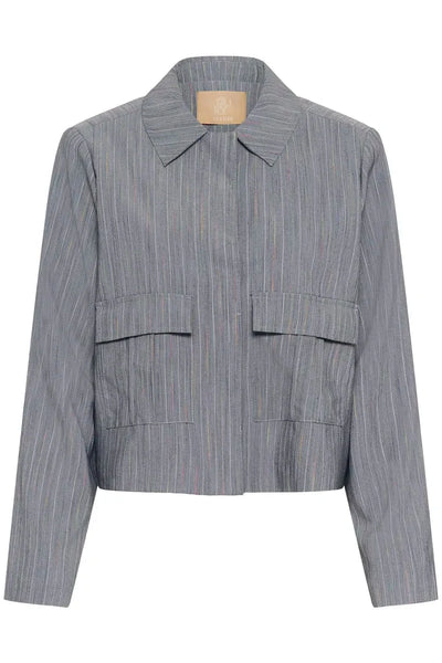 BLUE CROPPED CASUALJACKET Coats & Jackets CULTURE 