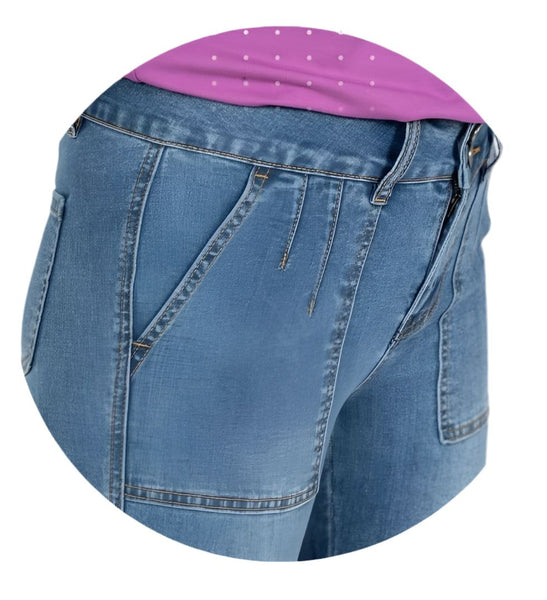 BLUE DENIM BOOT CUT JEAN WITH FRONT POCKET Jeans GG Jeans 4 Blue 