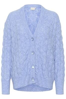 BLUE KNIT BUTTON DOWN CARDIGAN Cardigan KAFFE 