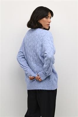 BLUE KNIT BUTTON DOWN CARDIGAN Cardigan KAFFE 