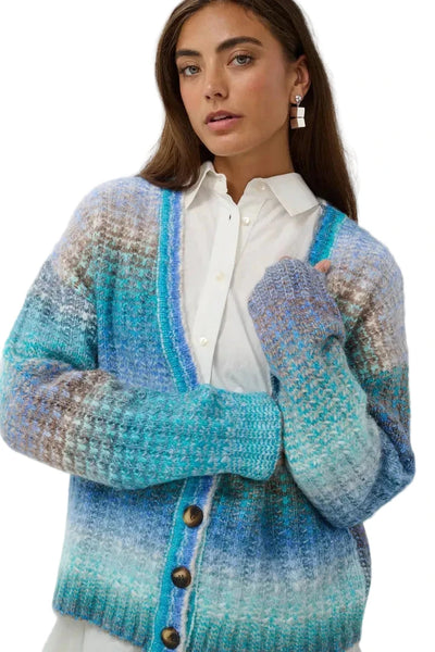BLUE MIX V NECK CARDIGAN Cardigan CULTURE 