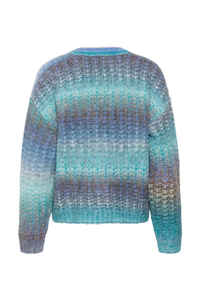 BLUE MIX V NECK PULLOVER T Shirts & Tops CULTURE 