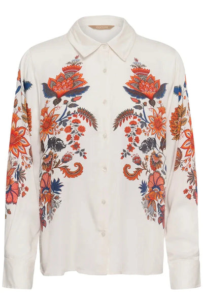 BOHO FLORAL PRINT BUTTON DOWN BLOUSE Top CULTURE 