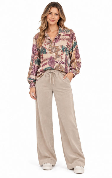 BOHO PAISLEY PRINT BLOUSE Blouse Femme Fatale S Mix Paisley 