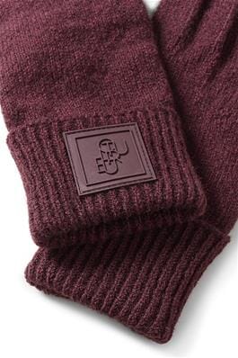 BURGUNDY KNIT GLOVES Gloves Culture Burgundy 