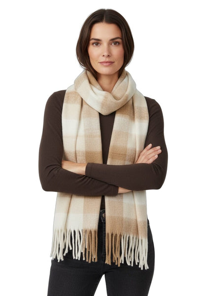 CAMEL BLANKET SCARF Scarf Prenelove 