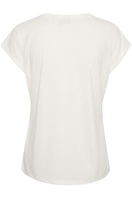 CHALK BASIC V NECK T SHIRT Blouse Kaffe 