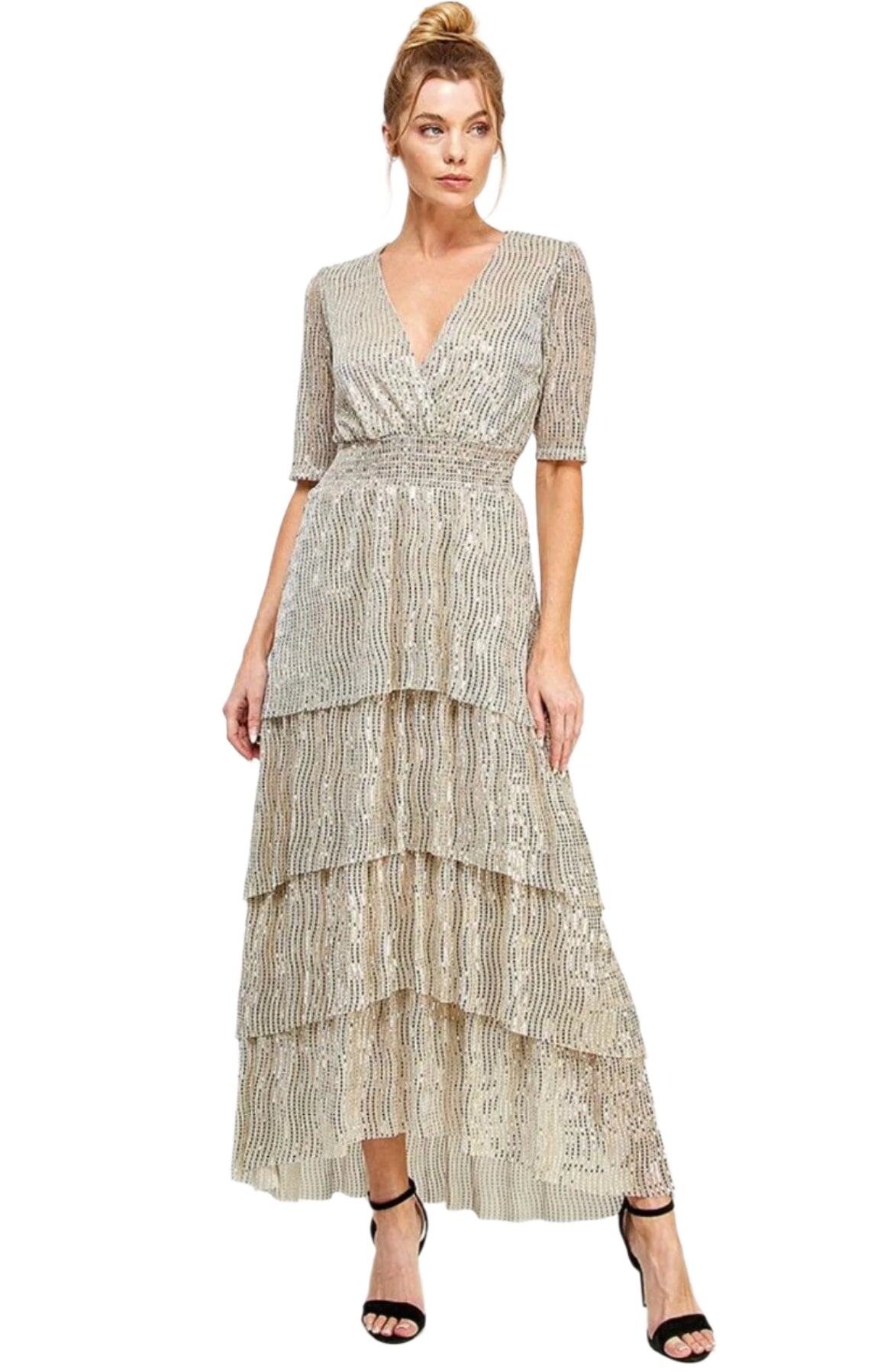 champagne-ruffle-tiered-cross-