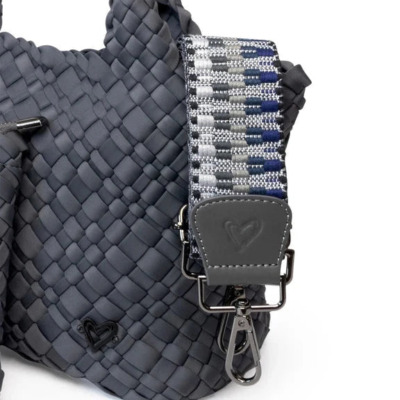 CHARCOAL SMALL WOVEN TOTE Handbag prenelove 
