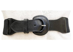 CLASSIC BLACK LEATHER BUCKLE BELT Belt Landes S Black 