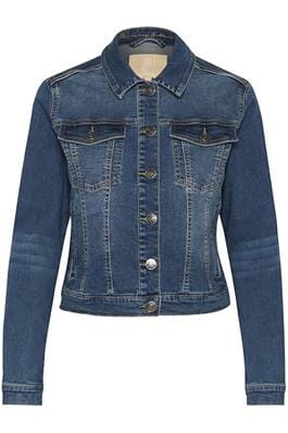 CLASSIC STRETCH VINTAGE BLUE DENIM JACKET – FashionWear Canada