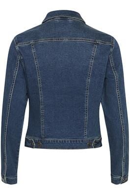 CLASSIC STRETCH VINTAGE BLUE DENIM JACKET – FashionWear Canada