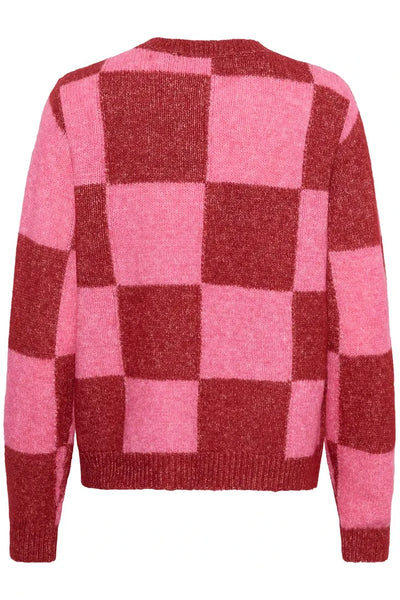 COLORBLOCK CHECK CARDIGAN T Shirts & Tops CULTURE 