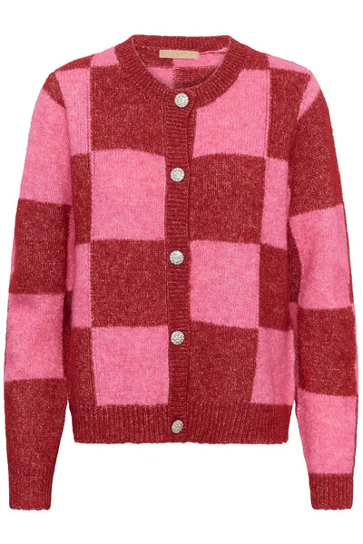 COLORBLOCK CHECK CARDIGAN T Shirts & Tops CULTURE 