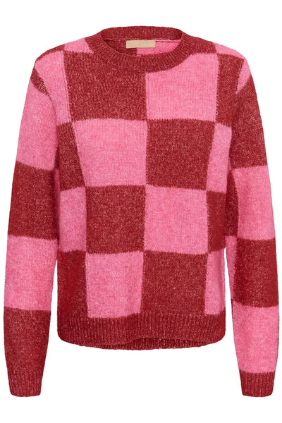 COLORBLOCK CHECK SWEATER T Shirts & Tops CULTURE 