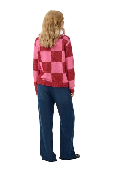 COLORBLOCK CHECK SWEATER T Shirts & Tops CULTURE 