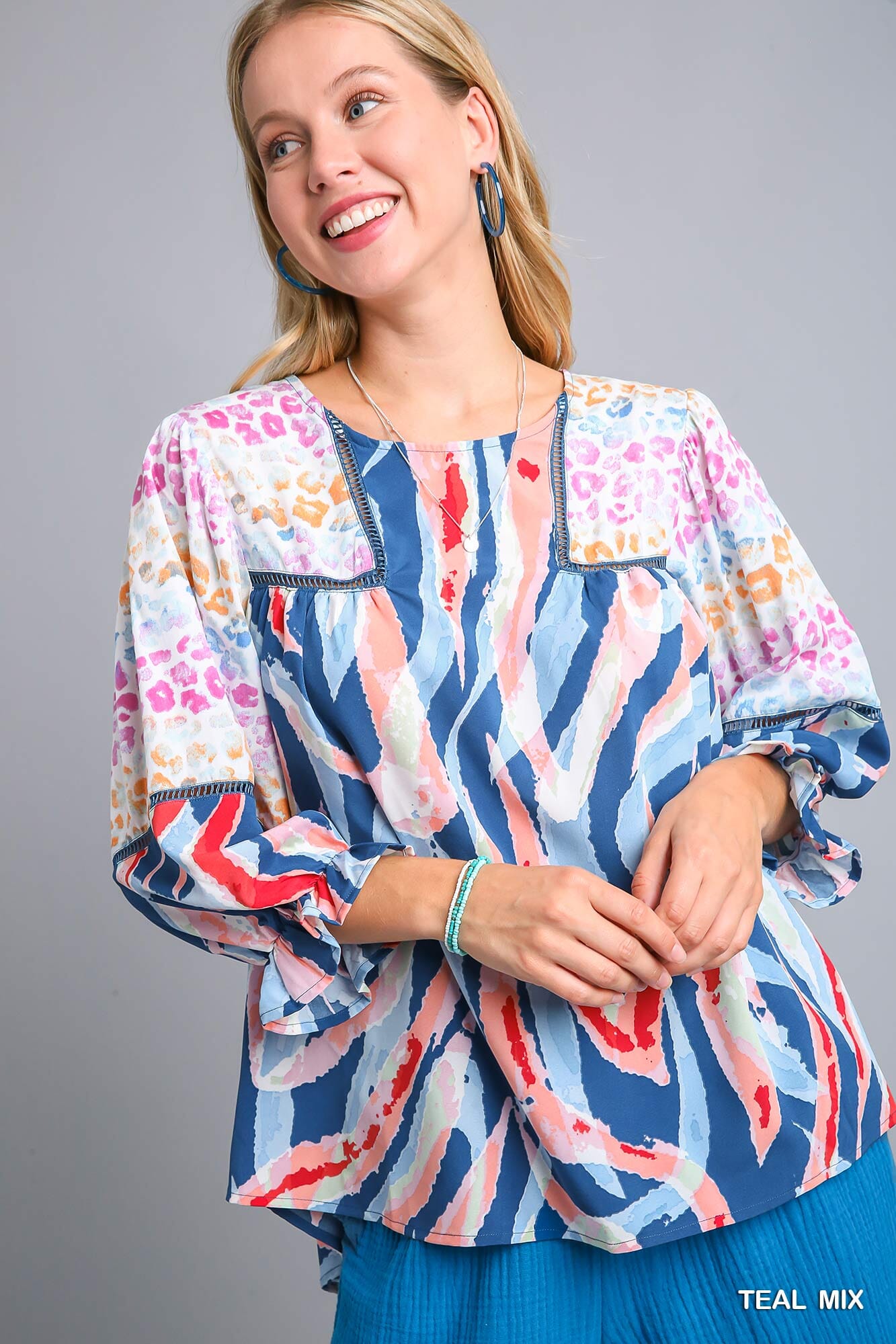 COLOURFUL MULTI MIX TOP Top FashionWear Collection S Colourful Multi Mix 