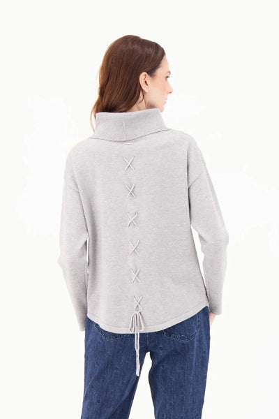 COWL NECKLINE BOSS LADY SWEATER Shirt Gabby Isabella 