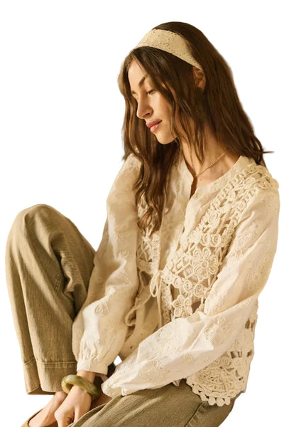 CREAM CROCHET VEST Cardigan CREAM 