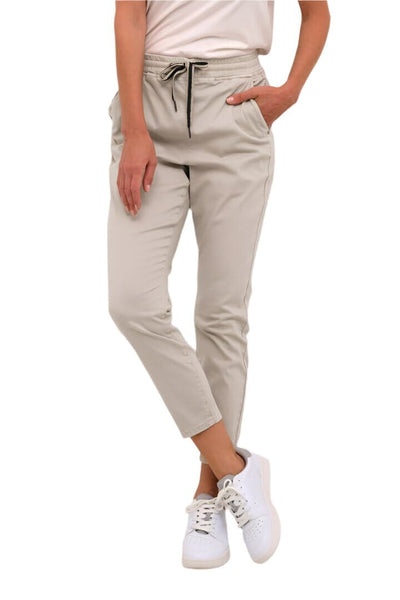 CREAM ELASTIC WAIST JOGGER Jeans CREAM 