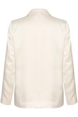 CREAM LONG SLEEVE SATIN BLAZER Blazer CREAM 