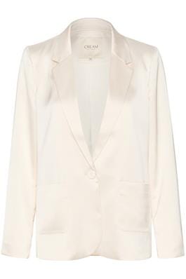 CREAM LONG SLEEVE SATIN BLAZER Blazer CREAM 