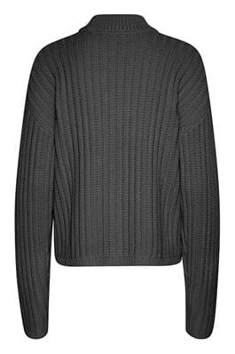 CREW NECK BLACK COMFY SWEATER Sweater KAFFE 