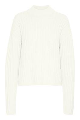 CREW NECK WHITE COMFY SWEATER Sweater KAFFE 