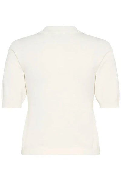CROP KNIT POLO TOP Cardigan Kaffe 