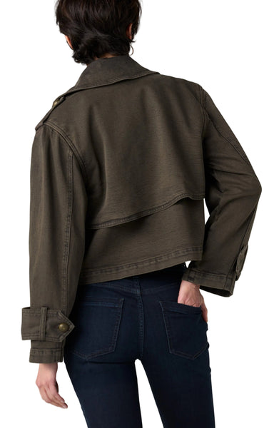 CROPPED DENIM TRENCH JACKET Jacket Liverpool 