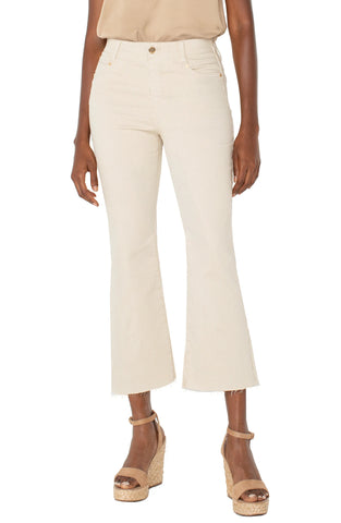 CUPPUCCINO GIA GLIDER CROP FLARE WITH BACK PLEAT Jeans Liverpool 