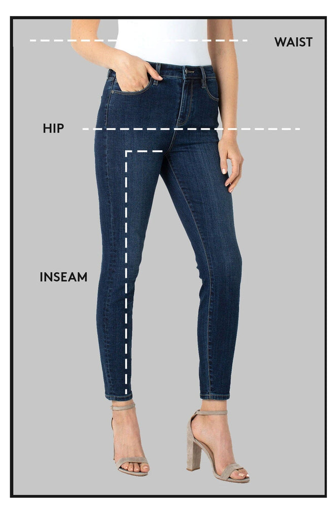 V Shape High Waist Straight Jeans -  Canada