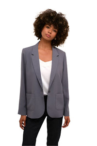 DARK GREY LONG SLEEVE BLAZER Blazer CREAM 