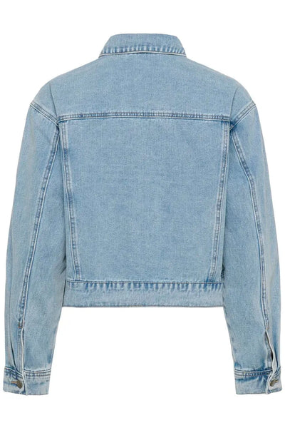 DENIM CROP EMBROIDERED JACKET Blazer CULTURE 