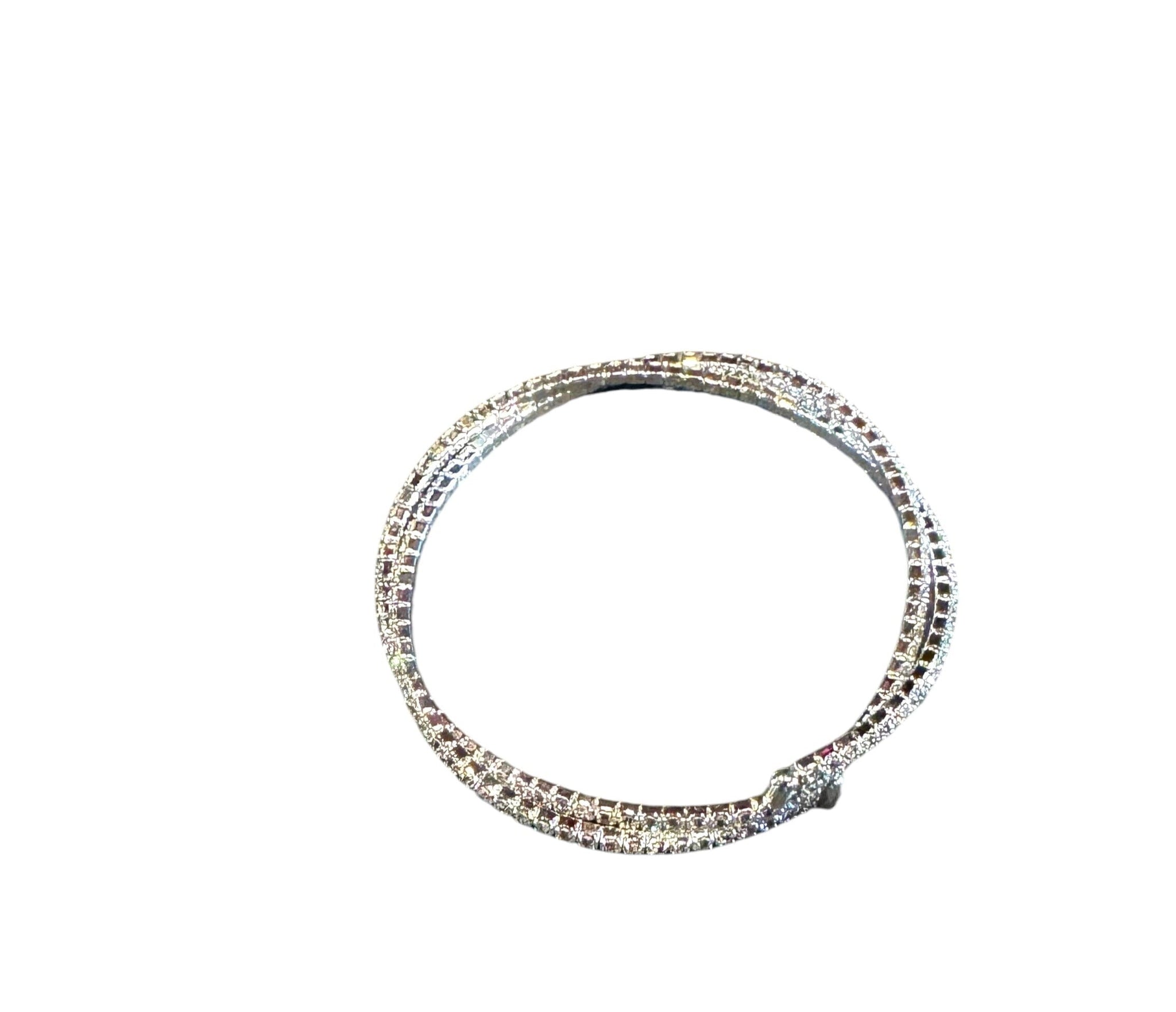 DOUBLE STRAND CRYSTAL BRACELET Bracelet FashionWear Collection 