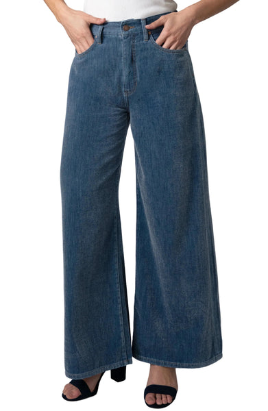 DREAMER HIGH RISE RELAXED WIDE LEG JEANS Jeans Liverpool 6 Dreamstate Blue 