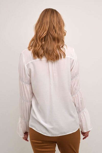 ELASTIC SLEEVE OFF WHITE BLOUSE Blouse Culture 