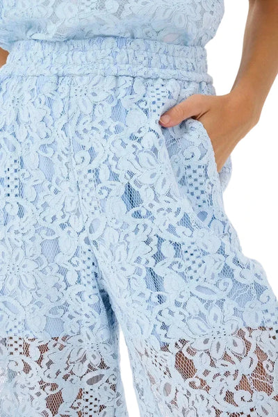 ELASTIC WAIST LACE PANT WITH MATCHING TOP Pants Kaffe 