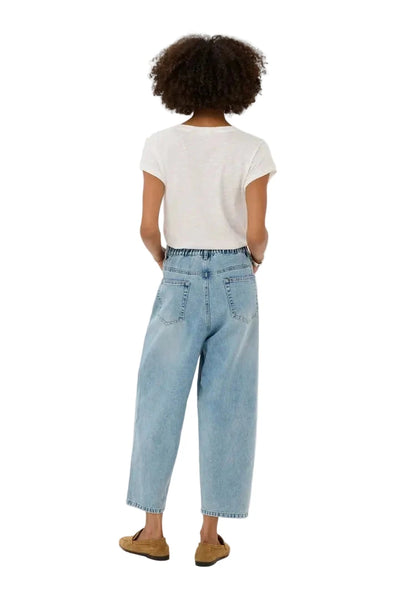 EMBROIDERY ANKLE LENGTH JEANS Pants CULTURE 