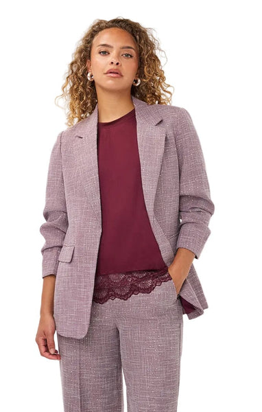 FANCY EMBELLISHED MERLOT BLAZER Blazer Esqualo 4 Merlot 
