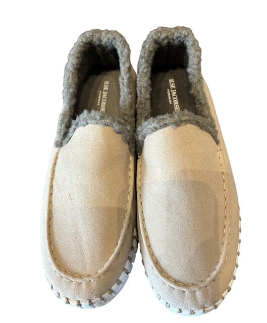 FAUX FUR LINED BEIGE LOAFER Flat Ilse Jacobsen 36 Falcon/Beige 