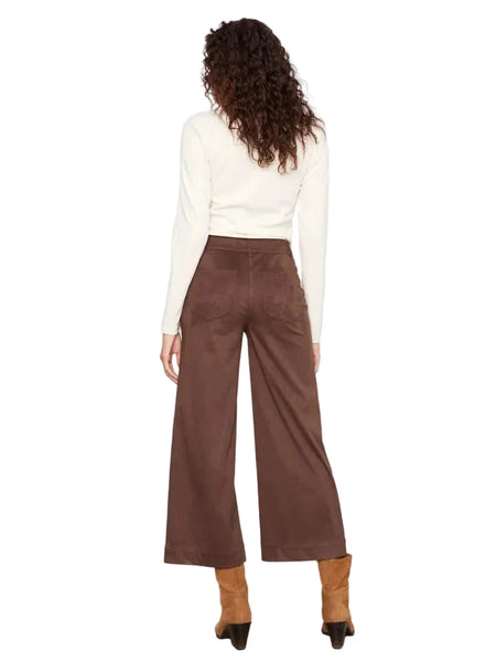 FAUX SUEDE WIDE LEG PANT Pant Charlie B 