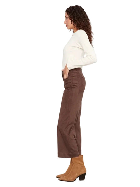 FAUX SUEDE WIDE LEG PANT Pant Charlie B 