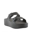 FENIX BLACK PLATFORM DOUBLE BUCKLE SLIDE SANDAL Sandal Lemon Jelly 