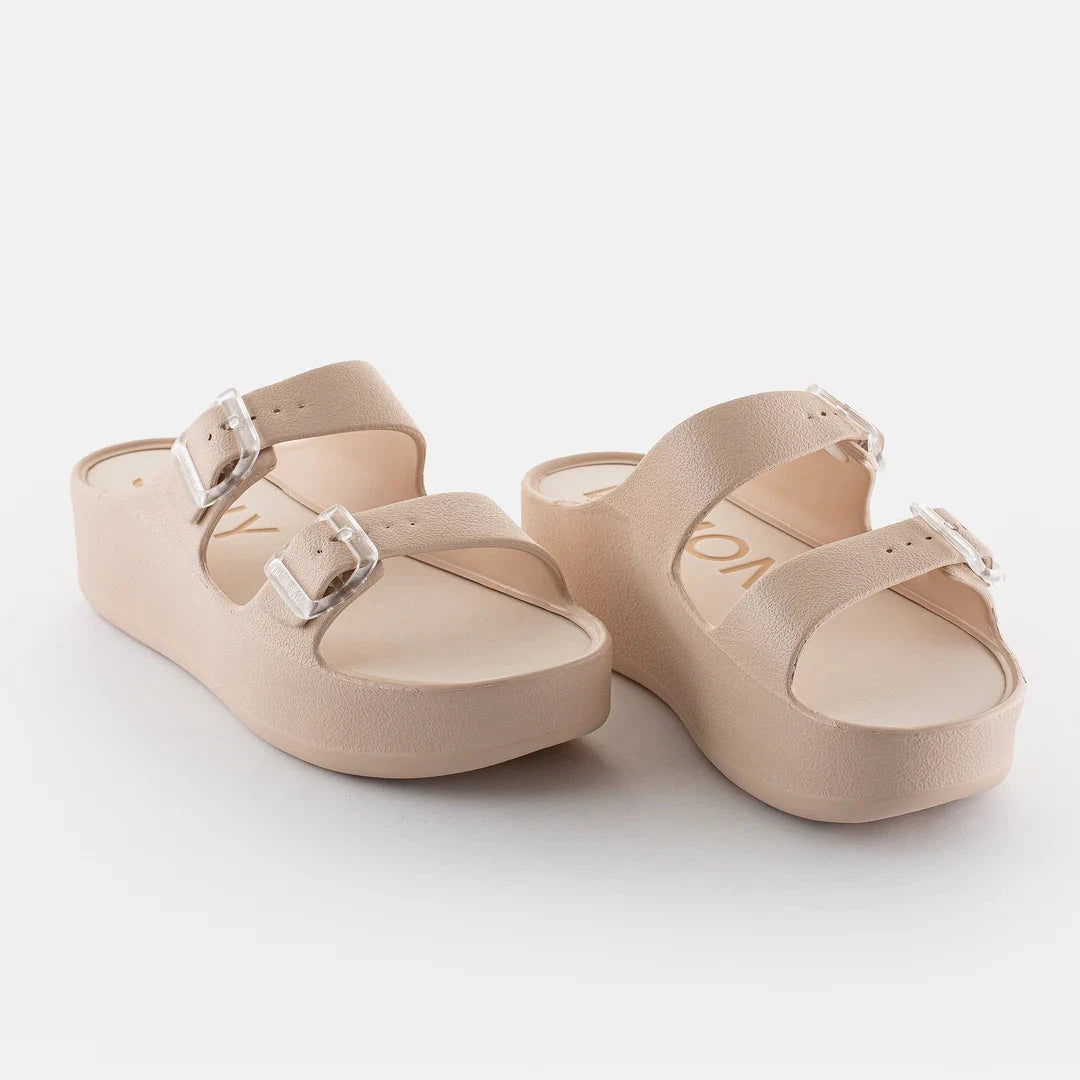 FENIX DESERT PLATFORM DOUBLE BUCKLE SLIDE SANDAL – FashionWear Canada