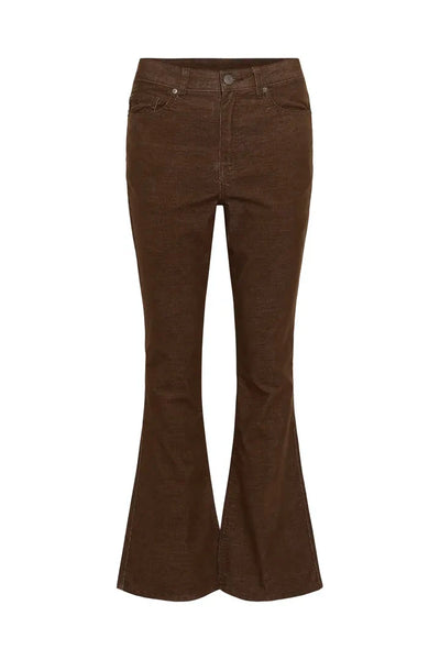 FLARED BROWN BABY CORD PANT Jeans KAFFE 